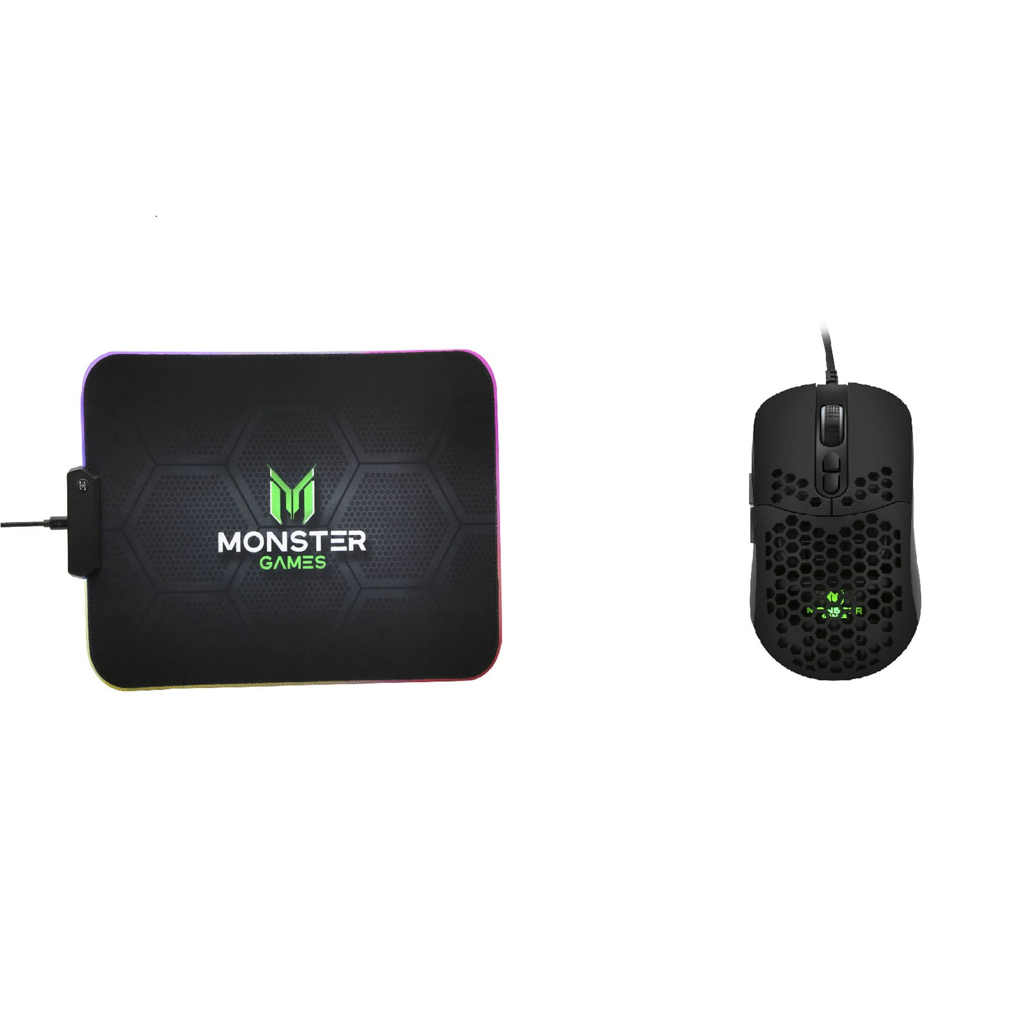 Monster Games - Combo Monster Mouse + Padmouse Multicolor 29mtgpa351+ 29mtgm5062