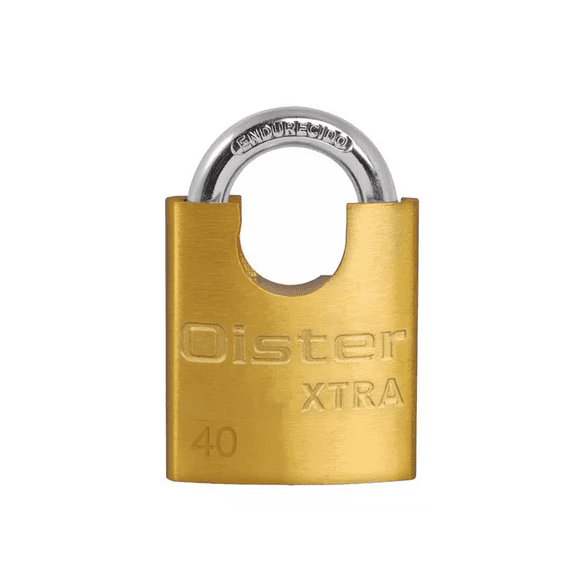 Candado Oister Xtra con hombro 40 mm, amarillo
