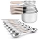 thumbnail image 1 of Juego de tazas y cucharas medidoras HOUJIP 304 de acero inoxidable 16 piezas, 1 of 6