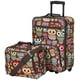 thumbnail image 1 of Set de equipaje Rockland Fashion Softside con forma de búho vertical y expandible, 1 of 3