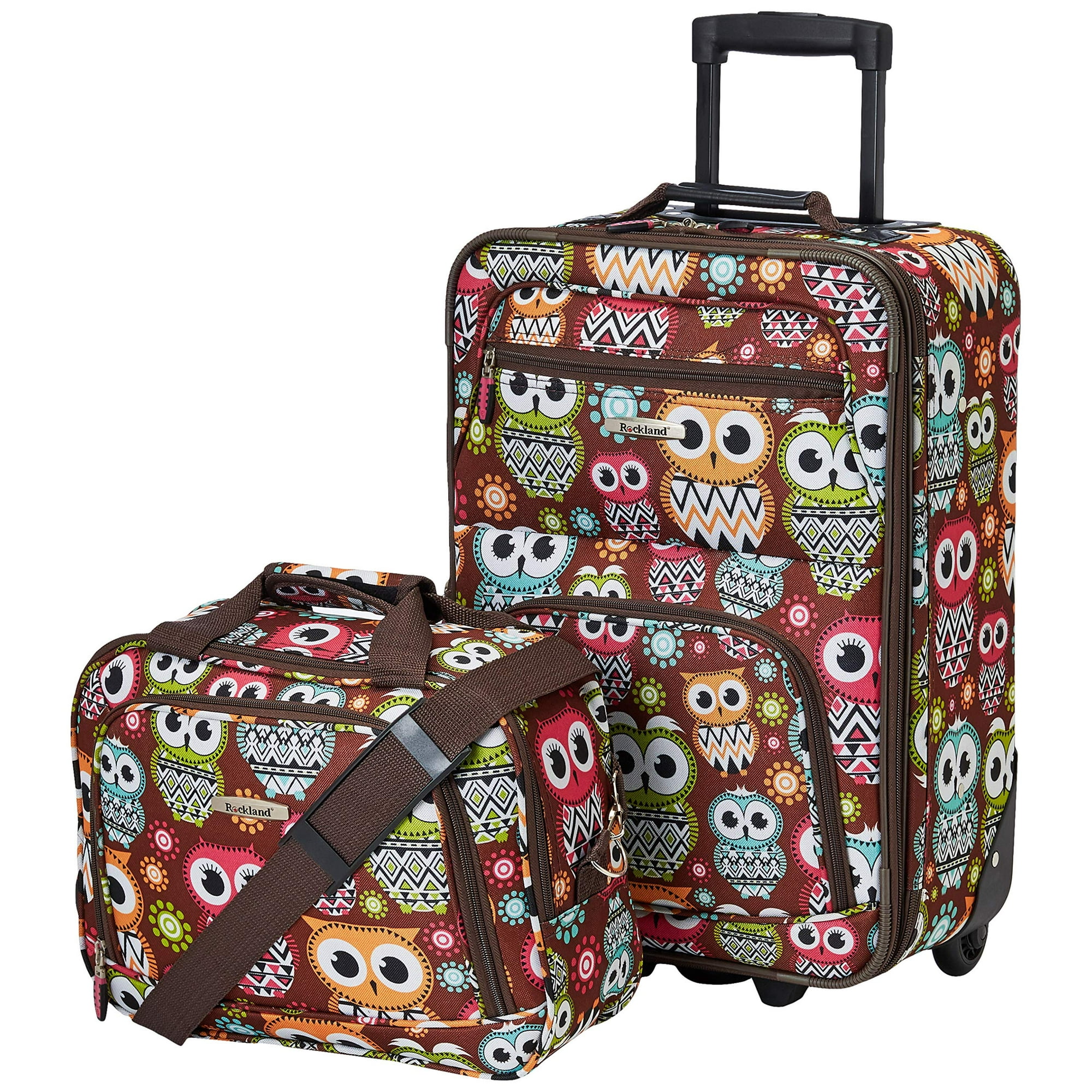 Set De Equipaje Rockland Fashion Softside Con Forma De Búho Vertical Y Expandible