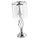 thumbnail image 2 of Elegante portavelas Centro de Candelabro Vela cónica Adorno de cristal Estatua Portavelas para la decoración del hotel de escritorio , Plata Pequeño, 2 of 5