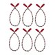 thumbnail image 4 of 6 Piezas De Guirnaldas Navide?as Para Decoración Del Hogar, Lazos Trenzados Para Calcetines, Escaleras, Rojo, Blanco Y Verde., 4 of 5