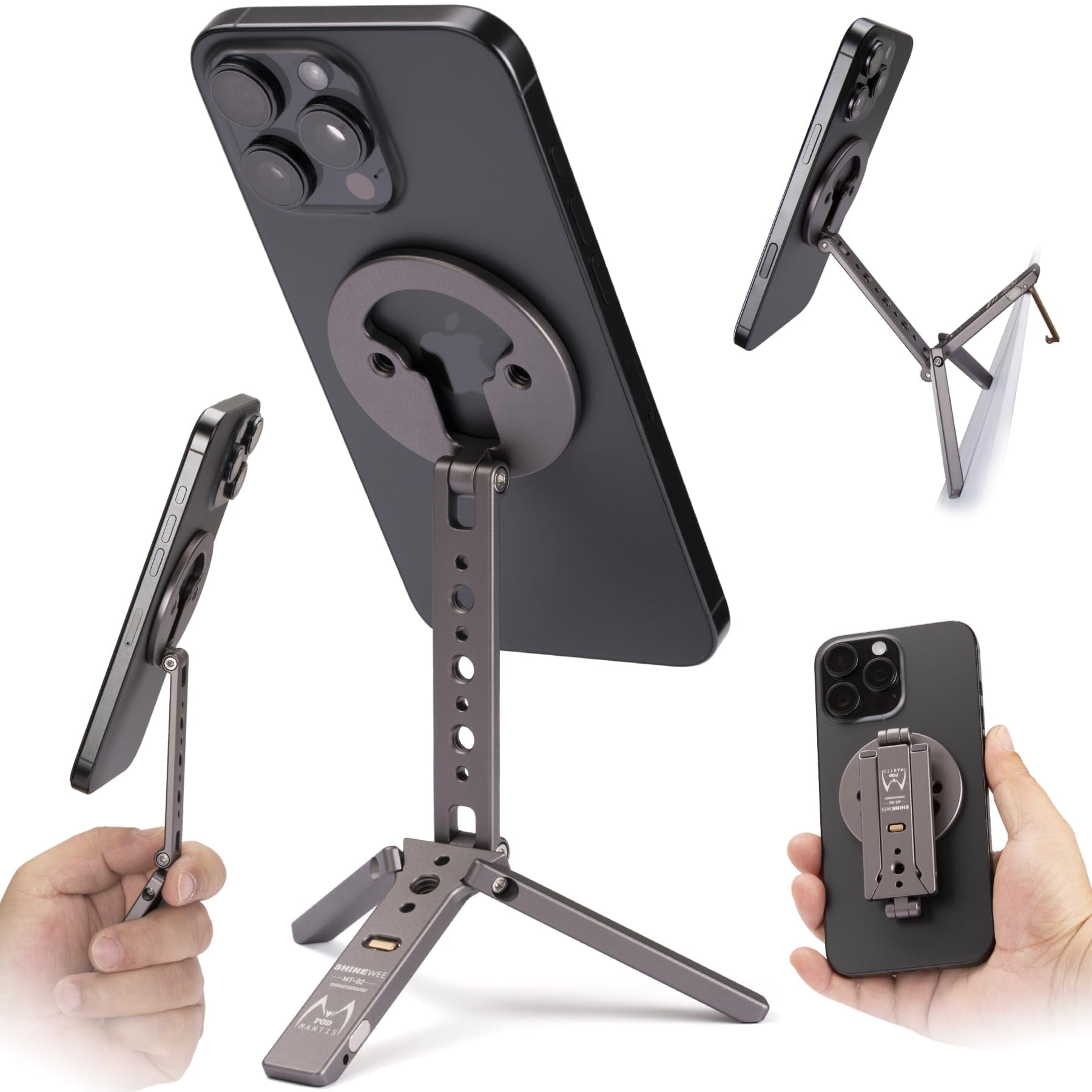 Soporte De Trípode Magnético Shinewee Para Iphone 12/13/14/15/16