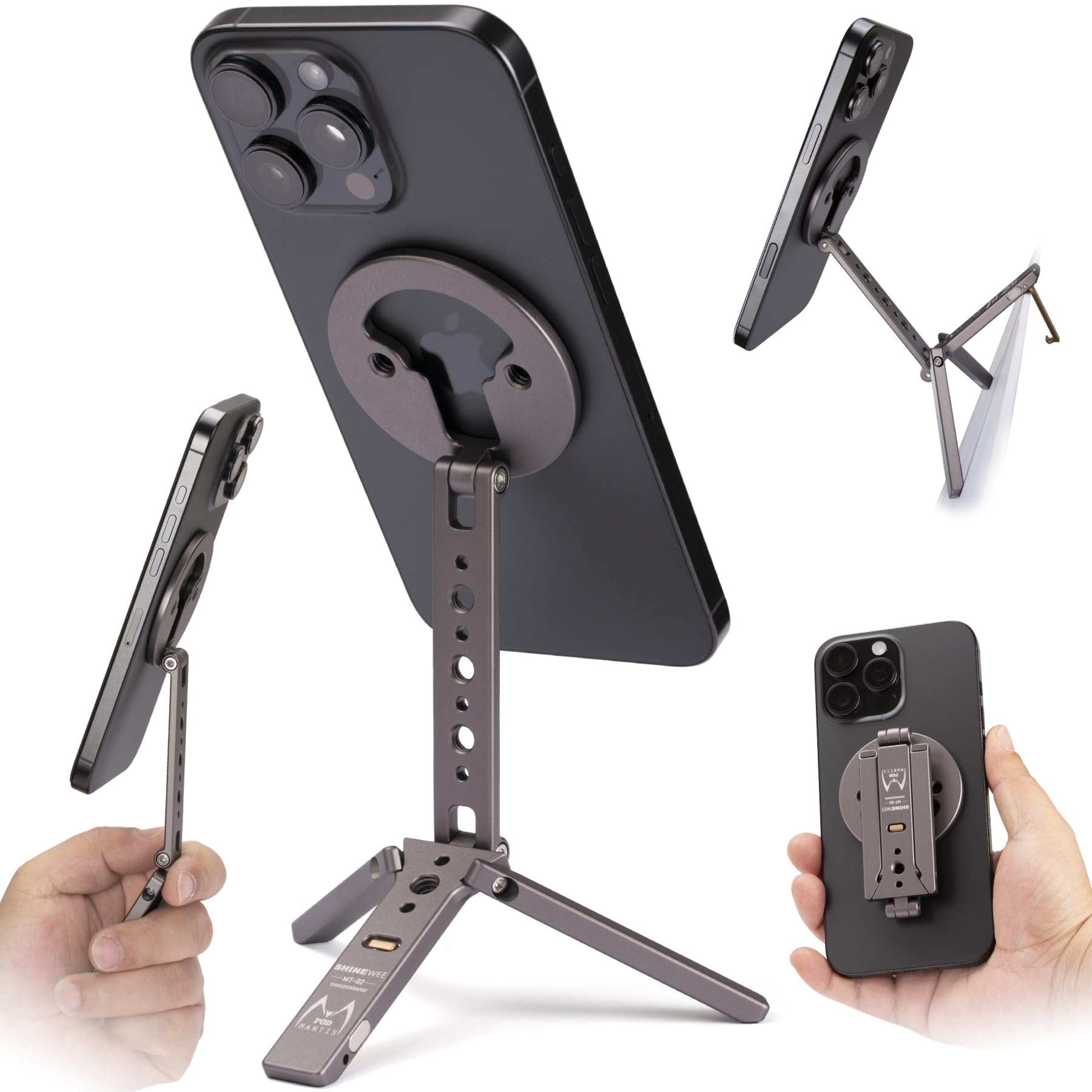 Soporte De Trípode Magnético Shinewee Para Iphone 12/13/14/15/16