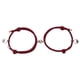 thumbnail image 5 of Amantes Pulsera A Juego Pulsera Trenzada Distancia Magnética Rojo B, 5 of 5