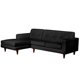 thumbnail image 2 of Sillón Chaiselong Izq Salerno Tela Pu Negro, 2 of 4