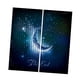 thumbnail image 4 of Conjunto de 2 paneles de impresión digital 3d cortinas 140x100cm luna cielo, 4 of 5