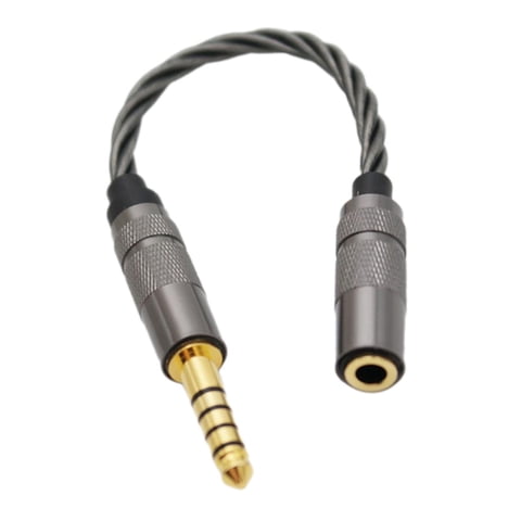 Bothyi - Cable Adaptador Cable Portátil Núcleo De Cobre Plateado Para Amantes De La Música Gris