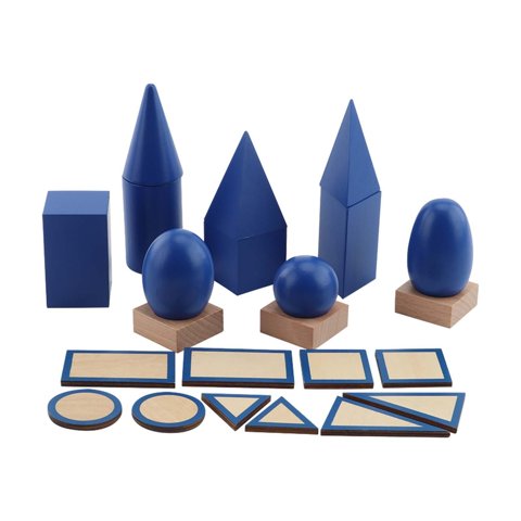 Bothyi - Juego De Bloques De Sólidos Geométricos Para Niños Y Niñas De 3 Años O Más