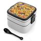 thumbnail image 1 of Emoji Fiambrera de Doble Capa, Contenedor de Almuerzo Portátil Apilable, Almacenamiento de Alimentos Hermético a Prueba de Fugas, 1000ml, 1 of 6