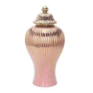 Magideal - Jarrón De Cerámica, Tarro De , De Almacenamiento, Escritorio Decorativo, Mesa De Exhibición, Centro De Mesa, Tarro De Jengibre , 16Cmx30Cm