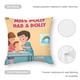 thumbnail image 5 of Miss Polly tenía una Muñeca Fundas de almohada de terciopelo con tema, regalos de funda de almohada, decoración para el hogar, cojín de lanzar, regalo de cumpleaños para fans y parejas.50*50cm., 5 of 6