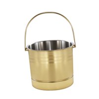 Magideal - Cubo De Hielo Para Enfriar Bebidas, Contenedor De Hielo De 1,6 L, Cerveza, Bebidas, Bañera De Hielo, Cubo Para Enfriar Vino Para Actividades Al Aire L , Dorado