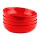 thumbnail image 1 of Juego de 4 tazones de pasta KooK de 1183 ml – rojo, 1 of 5
