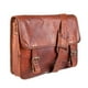 thumbnail image 1 of Maletín De Cuero Natural. Vintage. Laptop Notebook 15,6" Franz Mossi, 1 of 3