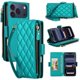 thumbnail image 1 of Para iPhone 17 Pro Max Funda Tipo Cartera con Bloqueo RFID, Funda de Teléfono Tipo Bolso Cruzado con 9 Ranuras para Tarjetas, Bolsillo con Cierre y Correa Desmontable, Verde, para iPhone 17 Pro Max, 1 of 8