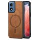 thumbnail image 1 of Magnetic Slim Case for Motorola Moto G Play 2024 4G with Camera Guard & Anti-Scratch Back Brown, 1 of 6