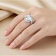thumbnail image 5 of Anillos de Compromiso de Moissanita de Oro de 3 Quilates para Mujer Color D Claridad VVS1 Anillo de Diamante Ovalado Anillos de Promesa de Boda de Plata Esterlina 925 para Ella Talla 5-9, 5 of 10