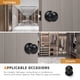 thumbnail image 3 of Perilla de puerta KNOBWELL, interior redondo, negro mate, 6 unidades, 3 of 7