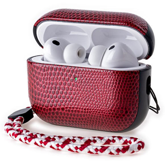 Estuche RIXENY de Cuero Vegano con Cordón de 16 cm para AirPods Pro 3