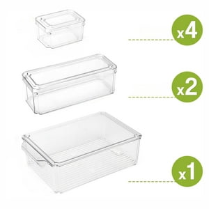 Concepts Life - Set 7 Tupper Organizadores Para Refrigerador Y Cocina