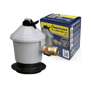 Hoffens - Regulador De Gas Para Cilindros De 5, 11 Y 15 Kg. Conexión 3/8""