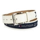 thumbnail image 2 of Cinturón Tommy Hilfiger con incrustaciones de cinta de tela de 3,5 cm, color crema y azul marino, 2 of 3