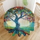 thumbnail image 2 of Árbol de la Vida Mantel Redondo con Estampado Icónico de Temática, Se Adapta a la Mayoría de Mesas, Fácil de Cuidar, Regalo Perfecto para Aficionados, Amigos y Familia.152cm, 2 of 5