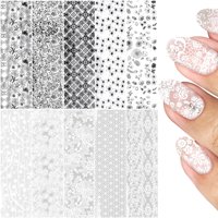 Lámina De Transferencia De Uñas Smallcat, 10 Hojas Para Uñas Acrílicas Diy