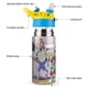 thumbnail image 3 of Pepper Ann Botella de Agua con Tapa Pop Top de Un Toque, Acero Inoxidable, a Prueba de Fugas, para Deportes, Botella Infantil azul 12 oz, 3 of 6