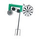 thumbnail image 3 of Molino De Viento De Jardín Moderno De Hierro Vintage, Tractor, Molino De Viento Para Patio, Verde, 3 of 3
