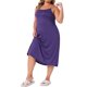 thumbnail image 4 of Agnes Orinda Conjunto de Bata y Camisón de Talla Grande para Mujer con Tirantes Finos Ropa de Dormir Suave de Largo Completo 1X Púrpura, 4 of 6