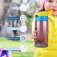 thumbnail image 5 of Enrique Botella de Agua con Tapa Pop Top de Un Toque, Acero Inoxidable, a Prueba de Fugas, para Deportes, Botella Infantil azul 12 oz, 5 of 6