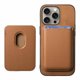 thumbnail image 3 of Funda de Cuero Magnética con Tarjetero para iPhone 15 Pro Max Cubierta Delgada Marrón, 3 of 5