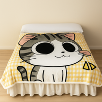 Sintec Chile - Cobertor Sherpa Sweet Kitty 1.5 Plazas