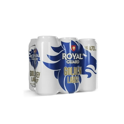 Cerveza Lager Golden 4.5° Pack 6 Lata 470 Ml Royal Guard
