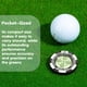 thumbnail image 5 of Marcador de bolas con clip para gorro de golf SlopeMaster ProGreen Reader, negro, 5 of 7