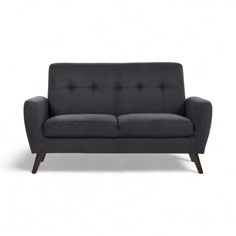 Sofá Rosen Adele Tela 2 Cuerpos Grafito