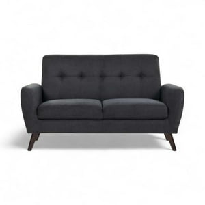 Sofá Rosen Adele Tela 2 Cuerpos Grafito