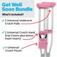 thumbnail image 3 of Paquete de regalo Get Well Soon de 5 piezas de Crutch Comfort (rosa), 3 of 7