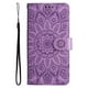 thumbnail image 4 of Funda tipo cartera FOXDOCK para Motorola Moto G86 , diseño girasol en relieve, cuero PU, cierre magnético, soporte y tarjetero, 4 of 5