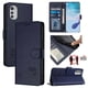 thumbnail image 5 of Funda tipo cartera FOXDOCK para Motorola MOTO E32 4G con soporte, ranuras, RFID, diseño de gato, 5 of 5