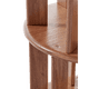 thumbnail image 3 of 100%Solid Wood Rotating Bookshelf on Wheels,5 Tier, Round Revolving Bookcase, 360° Spinning Book Shelf Tower for Kids, Narrow Rolling Bookshelves for Small Space, Corner, Bedroom, Office, Walnut, 3 of 3