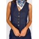 thumbnail image 3 of Vest Denim Carla Azul azul XL, 3 of 5