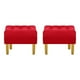 thumbnail image 1 of Set Pouf Wood 1c Felpa 01 Rojo, 1 of 5