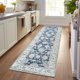 thumbnail image 1 of Runner Rug jinchan 91x244 cm Antideslizante Floral Azul Oscuro, 1 of 6