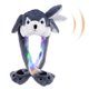 thumbnail image 1 of Gorro de peluche Arcimatto con orejas de husky que se mueven y saltan, gris, 1 of 7