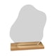 thumbnail image 1 of Espejos Acrílicos Maquillaje Cosmético Irregular Espejo Base De Madera Decoración 24x19cm, 1 of 5