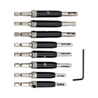 Magideal - 8 Piezas De Brocas Para Bisagra De Gabinete De Puerta, Herramientas, Broca De Bisagra, Broca De Bisagra Autocentrante Multifuncional, Herramientas De